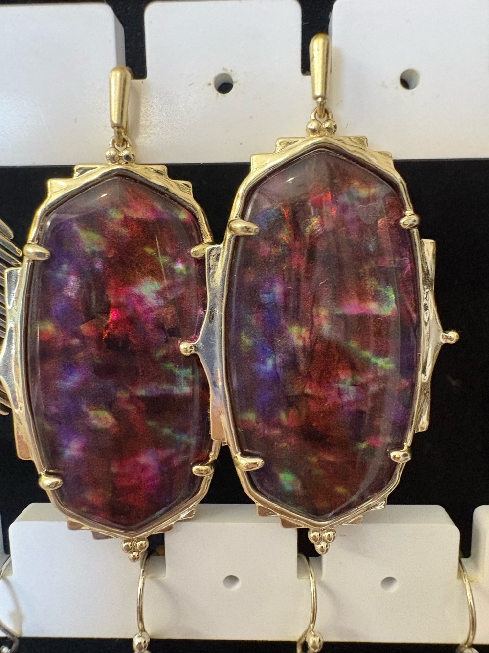 Kendra Scott SET Baroque Ella earrings and Elisa necklace
